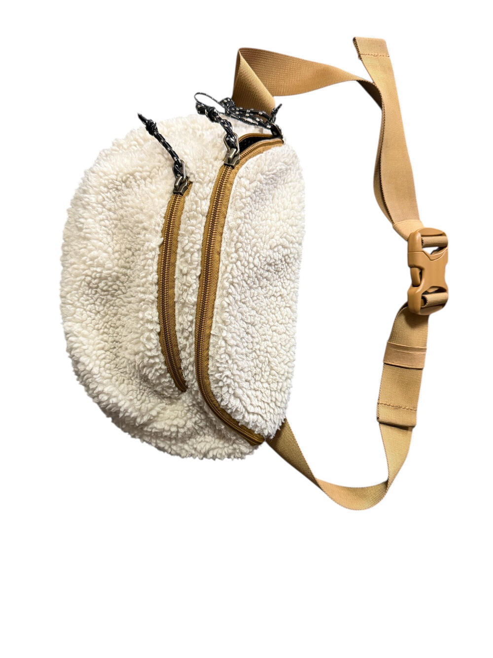 The G.R.E.A.T and Eddie Bauer Neutral Shearling Sling Crossbody Bag